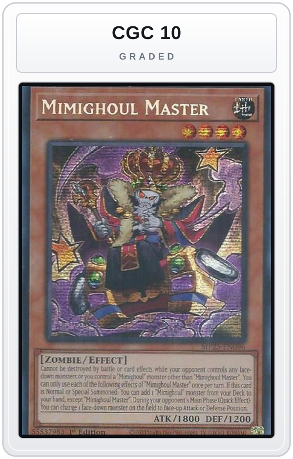 Graded - Mimighoul Master — CGC 10 graded overlay