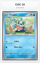 Graded - Froakie - 020/086 — CGC 10 graded overlay