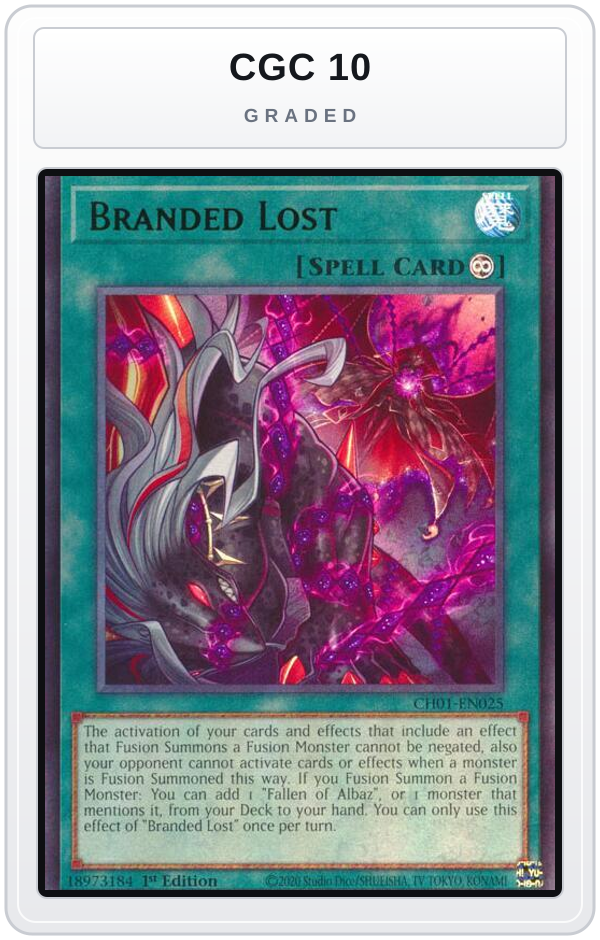 Graded - Branded Lost — CGC 10 graded overlay