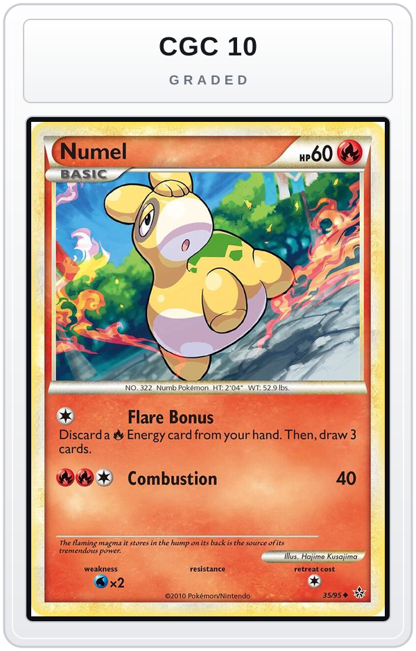 Graded - Numel — CGC 10 graded overlay