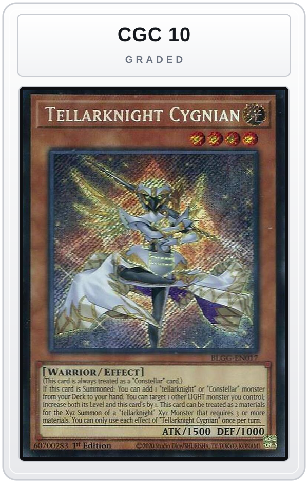 Graded - Tellarknight Cygnian — CGC 10 graded overlay