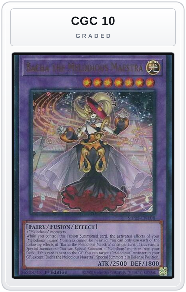 Graded - Bacha the Melodious Maestra — CGC 10 graded overlay