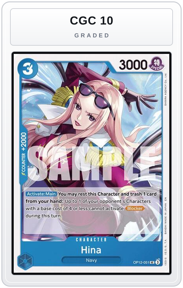Graded - Hina — CGC 10 graded overlay