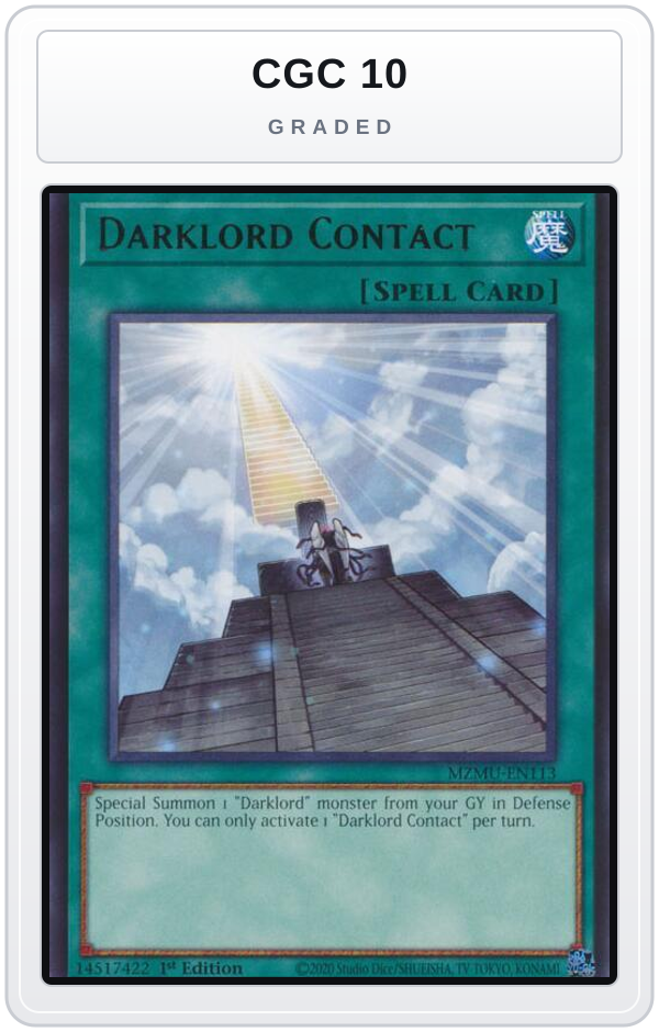 Graded - Darklord Contact — CGC 10 graded overlay