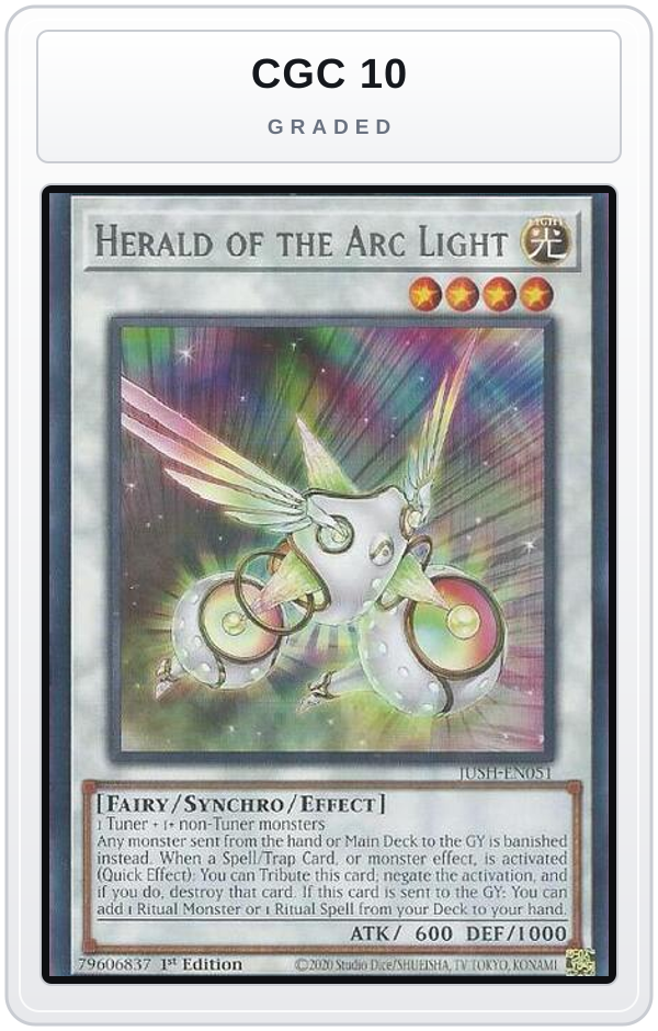 Graded - Herald of the Arc Light — CGC 10 graded overlay