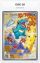Graded - Totodile - 048 — CGC 10 graded overlay