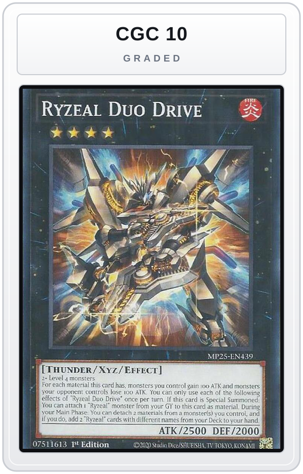 Graded - Ryzeal Duo Drive — CGC 10 graded overlay