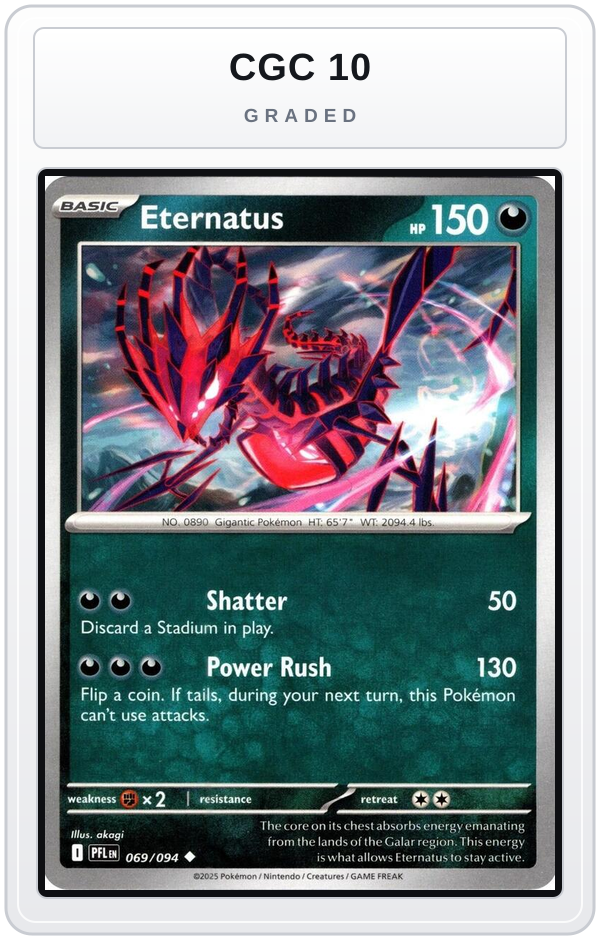 Graded - Eternatus — CGC 10 graded overlay