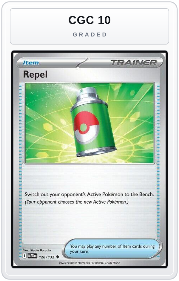 Graded - Repel — CGC 10 graded overlay