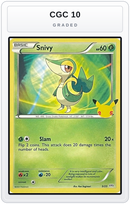 Graded - Snivy - 5/25 — CGC 10 graded overlay