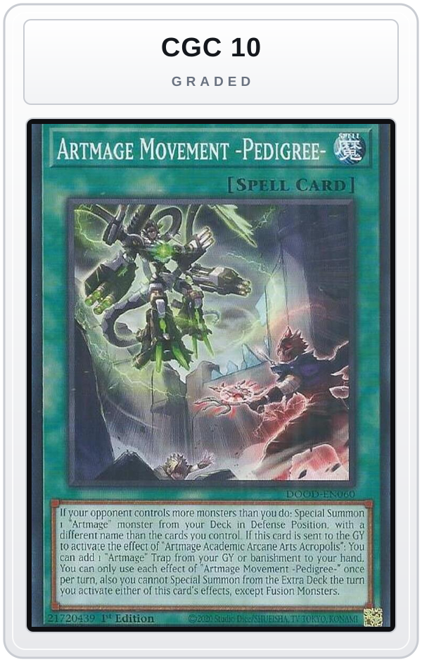 Graded - Artmage Movement -Pedigree- — CGC 10 graded overlay