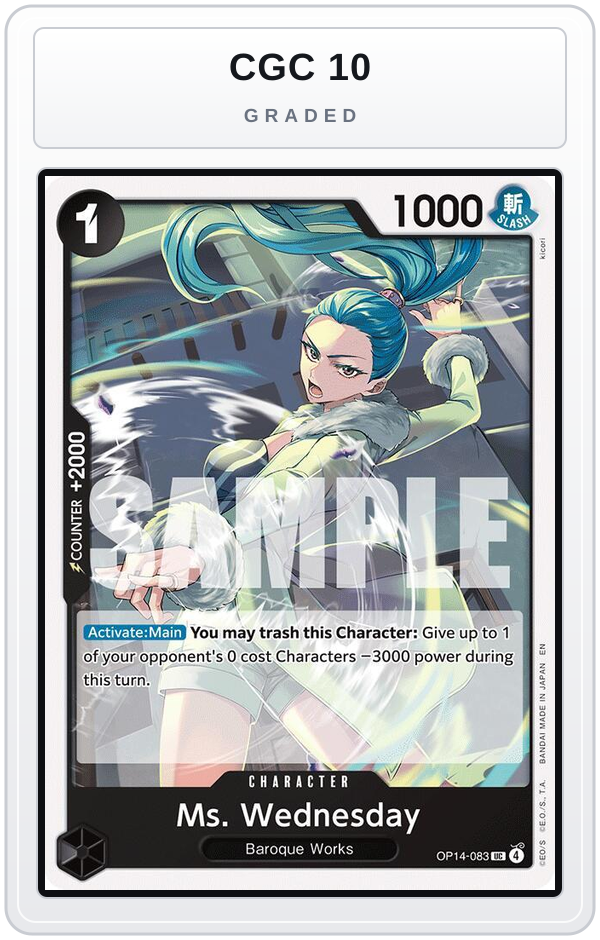 Graded - Ms. Wednesday — CGC 10 graded overlay