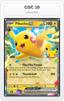 Graded - Pikachu ex - 053/128 — CGC 10 graded overlay