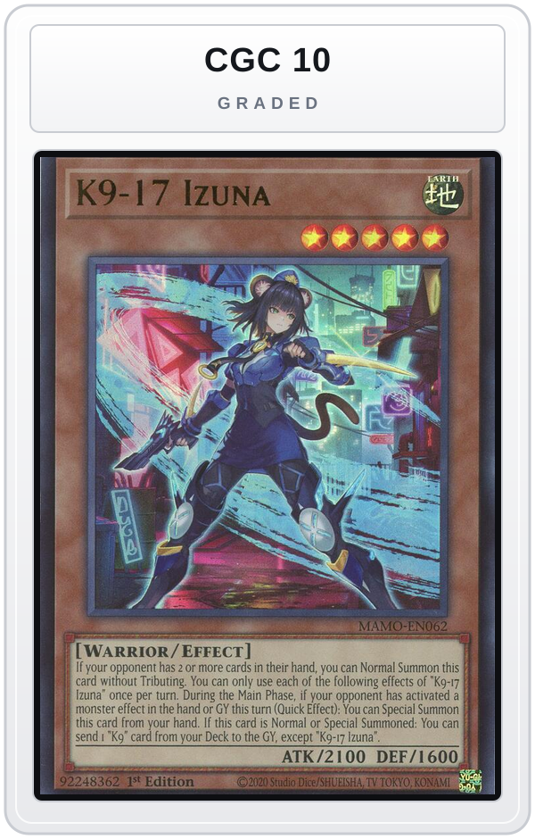 Graded - K9-17 Izuna — CGC 10 graded overlay