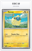 Graded - Mareep — CGC 10 graded overlay