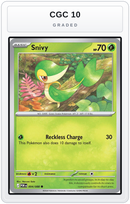 Graded - Snivy — CGC 10 graded overlay