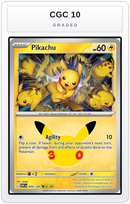 Graded - Pikachu - 044/128 — CGC 10 graded overlay