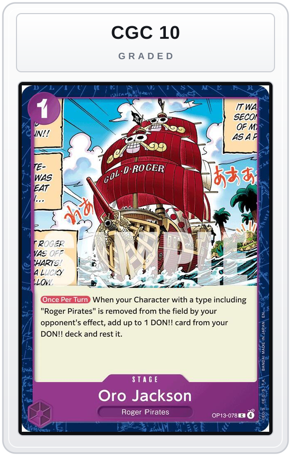 Graded - Oro Jackson — CGC 10 graded overlay