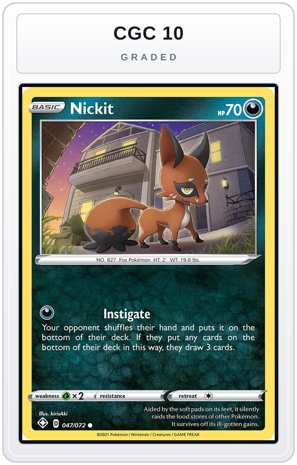Graded - Nickit — CGC 10 graded overlay