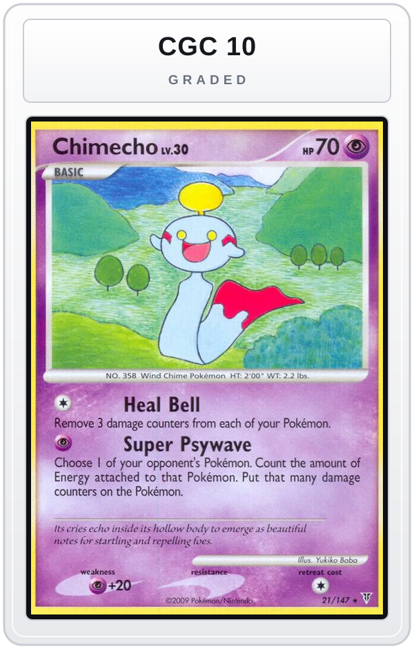 Graded - Chimecho — CGC 10 graded overlay