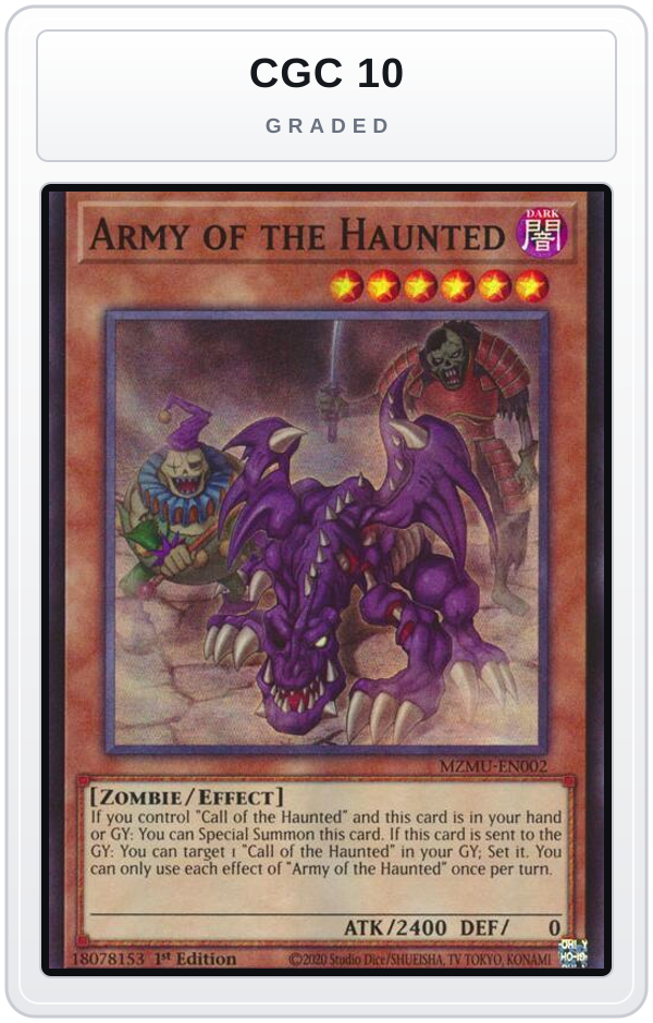 Graded - Army of the Haunted — CGC 10 graded overlay