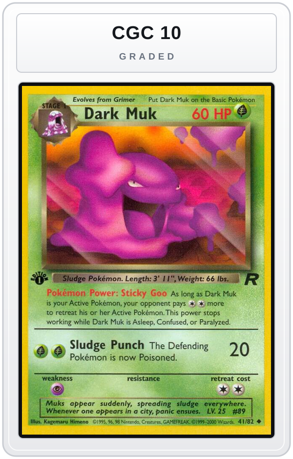 Graded - Dark Muk — CGC 10 graded overlay