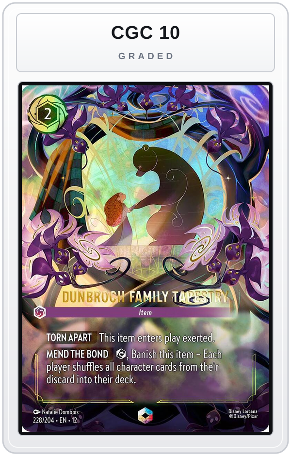 Graded - DunBroch Family Tapestry (Enchanted) — CGC 10 graded overlay