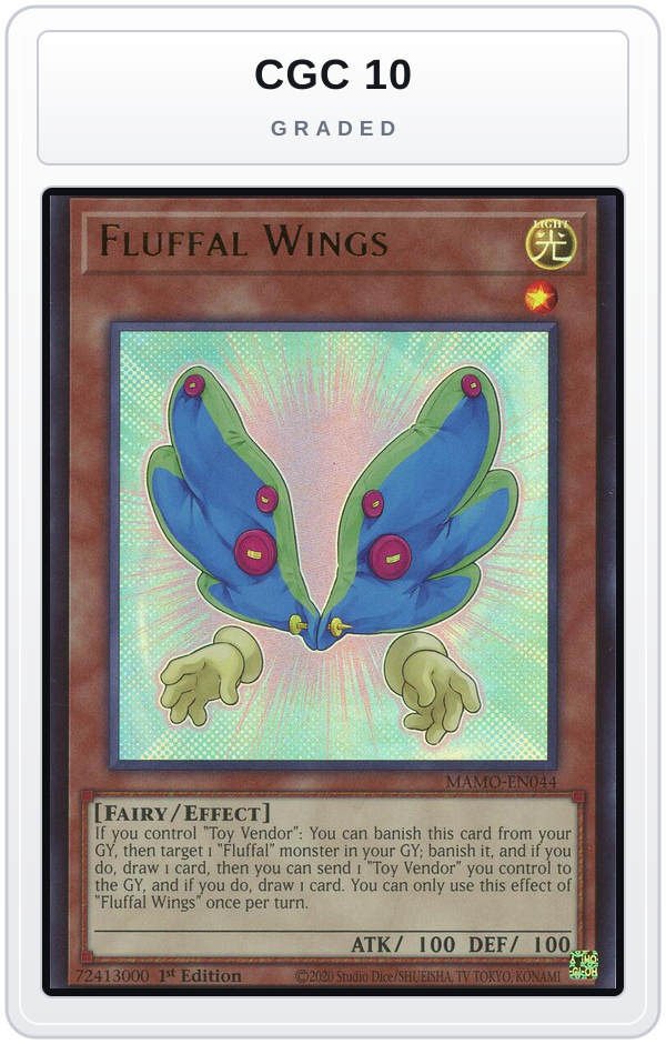 Graded - Fluffal Wings — CGC 10 graded overlay