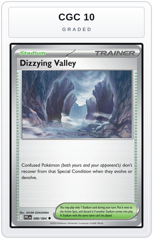 Graded - Dizzying Valley — CGC 10 graded overlay