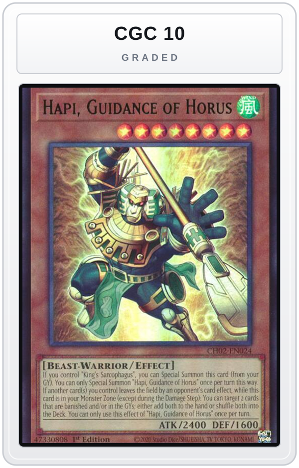 Graded - Hapi, Guidance of Horus — CGC 10 graded overlay