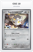 Graded - Togedemaru - 073/094 — CGC 10 graded overlay