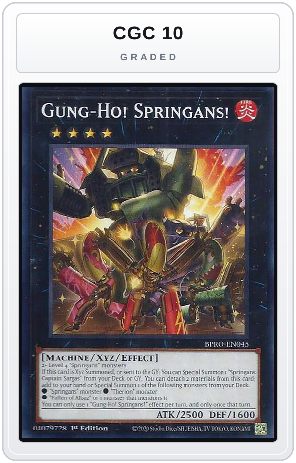 Graded - Gung-Ho! Springans! — CGC 10 graded overlay