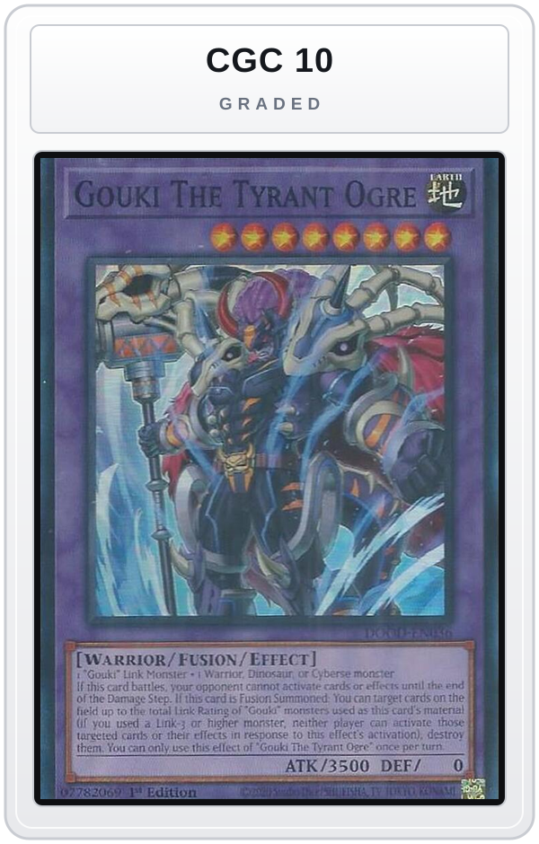Graded - Gouki The Tyrant Ogre — CGC 10 graded overlay