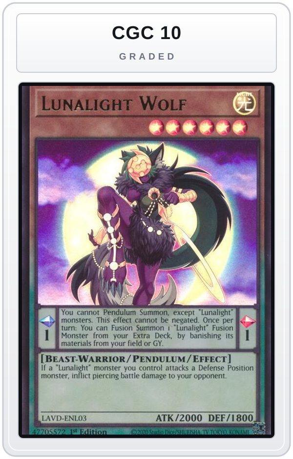 Graded - Lunalight Wolf — CGC 10 graded overlay