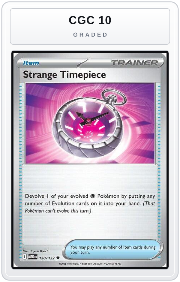 Graded - Strange Timepiece — CGC 10 graded overlay