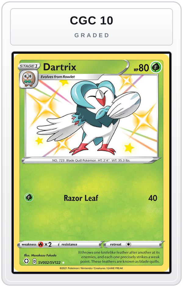 Graded - Dartrix — CGC 10 graded overlay