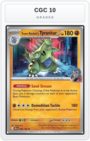 Graded - Team Rocket's Tyranitar — CGC 10 graded overlay