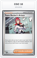 Graded - Team Rocket's Ariana — CGC 10 graded overlay