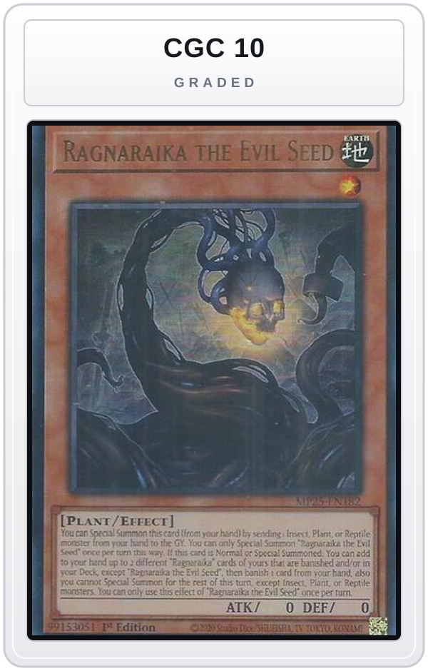 Graded - Ragnaraika the Evil Seed — CGC 10 graded overlay