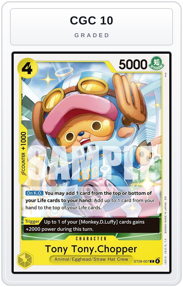 Graded - Tony Tony.Chopper — CGC 10 graded overlay