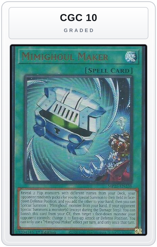 Graded - Mimighoul Maker — CGC 10 graded overlay