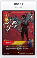Graded - Vi - Piltover Enforcer (Overnumbered) — CGC 10 graded overlay
