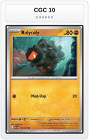 Graded - Rolycoly — CGC 10 graded overlay