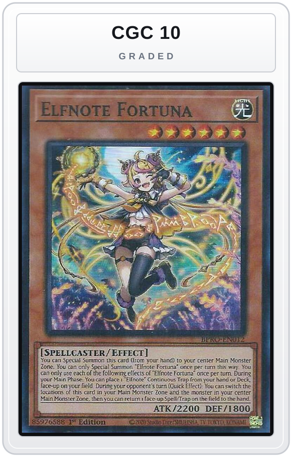 Graded - Elfnote Fortuna — CGC 10 graded overlay