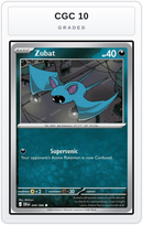 Graded - Zubat — CGC 10 graded overlay