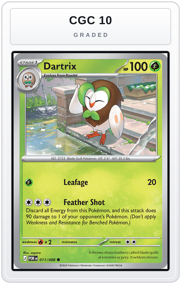 Graded - Dartrix — CGC 10 graded overlay