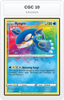 Graded - Kyogre — CGC 10 graded overlay