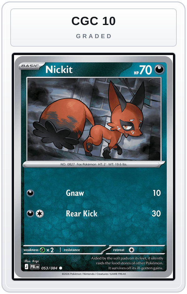 Graded - Nickit — CGC 10 graded overlay