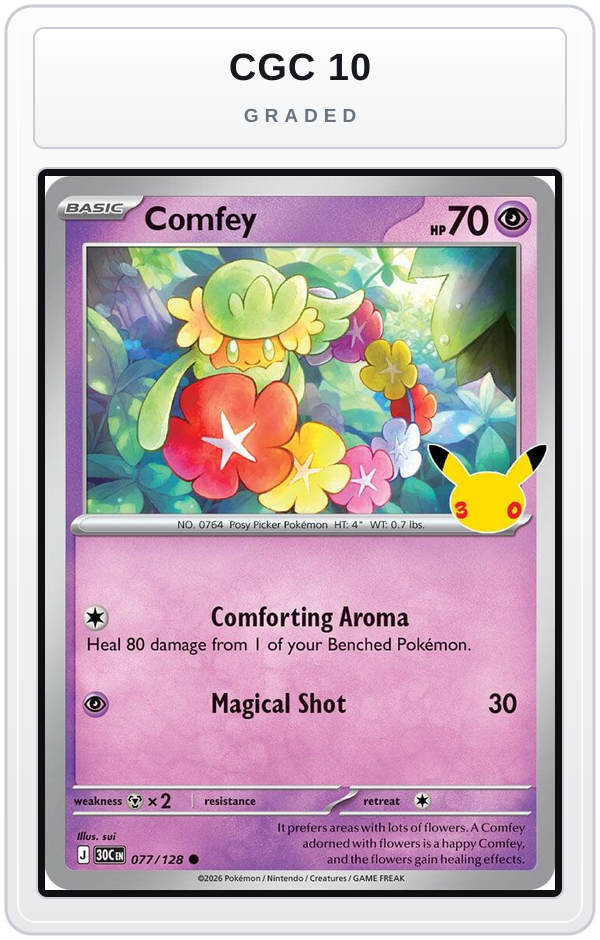Graded - Comfey — CGC 10 graded overlay
