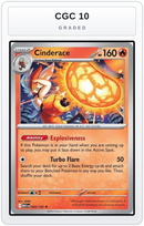 Graded - Cinderace — CGC 10 graded overlay